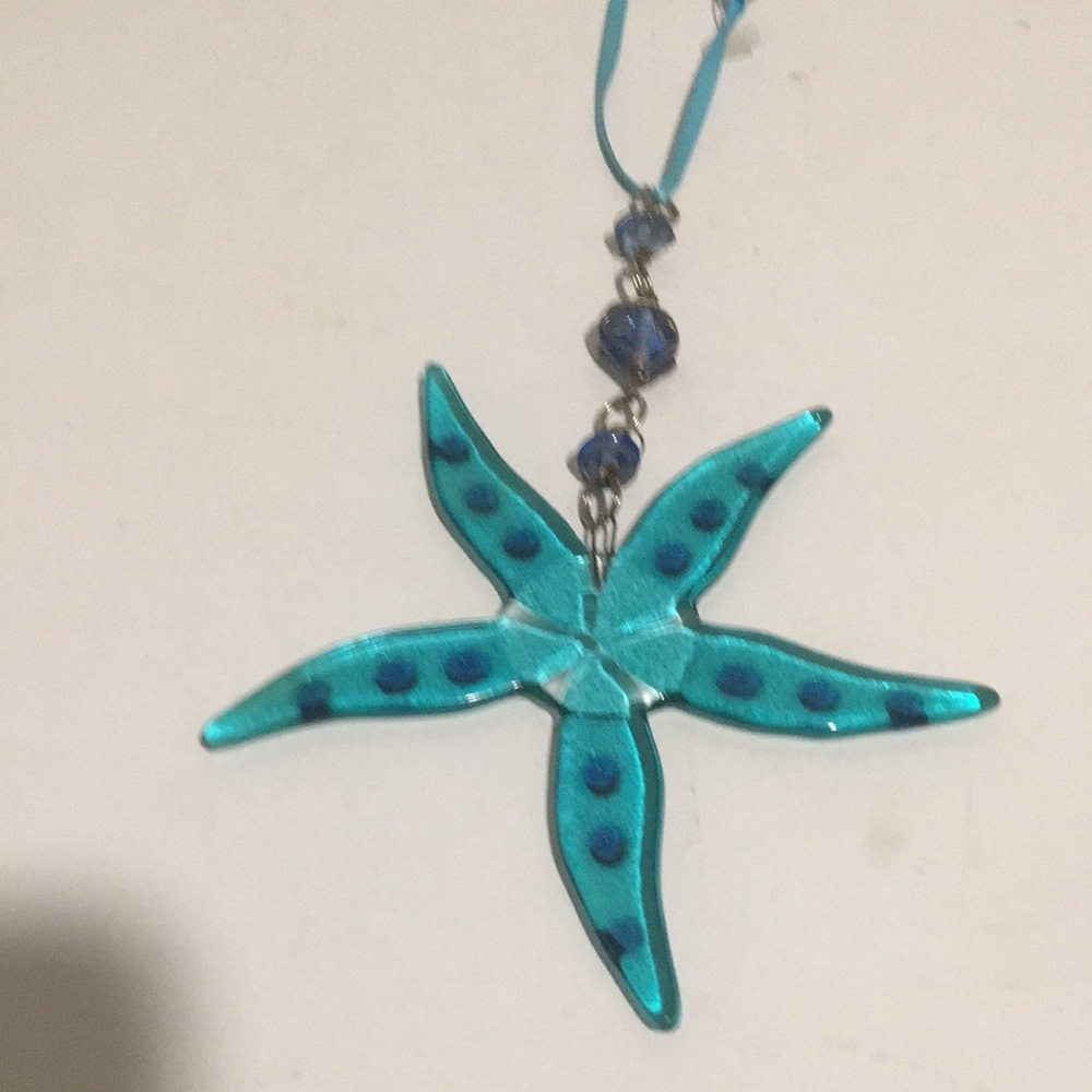 Turquoise Starfish Pendant Necklace